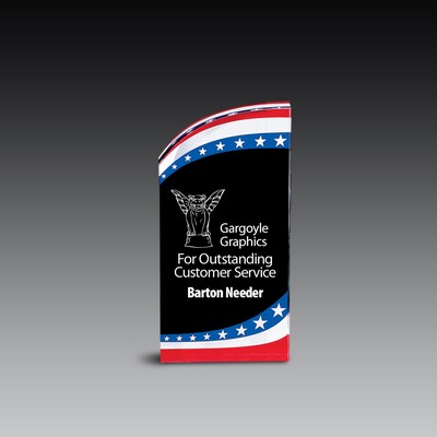 Freedom Award™ w/Patriotic Graphic (3½"x8"x1")