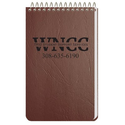 Flex Leatherette Pocket Notebooks (2 7/8"x 4 ¾")