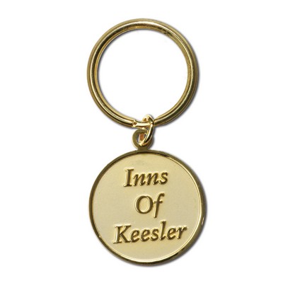 Brass Die Struck Key Chain (1.5")