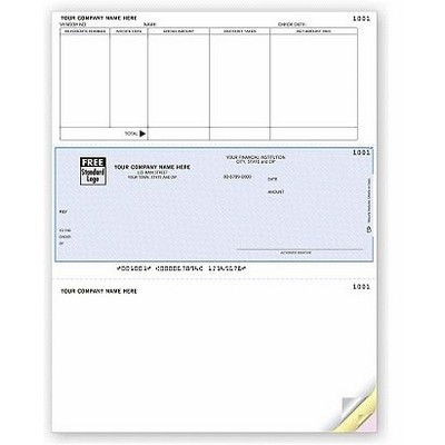 Laser Middle Accounts Payable Checks - 2 Part