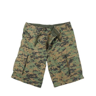 Vintage Woodland Digital Camo Paratrooper Shorts (2X-Large)