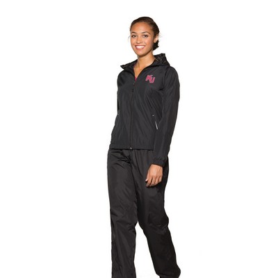 Sport-Tek® Women's Colorblock Hooded Raglan Jacket.