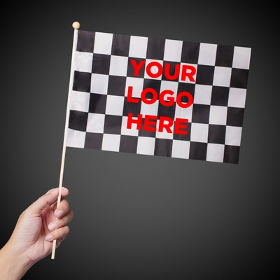 Checkered Race Flag (12"x18")(Imprinable)