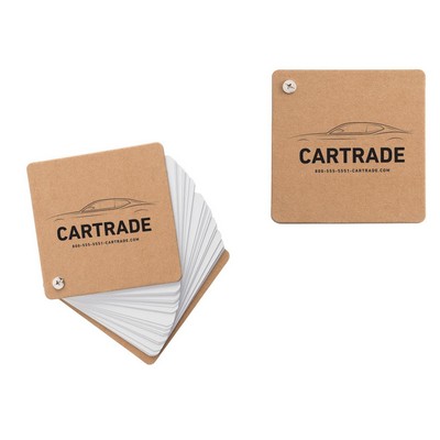 Jotbox 4.15 x 4.15 Unlined Cardboard Memo Pad