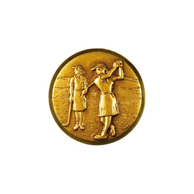Club Lorente Round 1" Lapel Pin- Golf Female