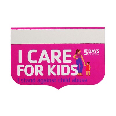 USA Made Synthetic Paper Badge Ribbon Full-Color (2"x3") Rosette Bottom