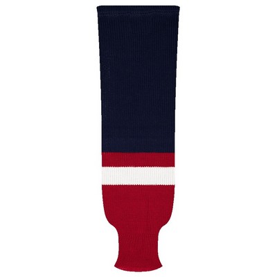 Washington Pro Series Blue & Red Socks w/White Stripe