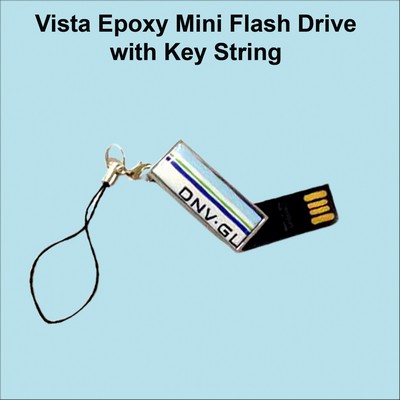 Vista Epoxy Mini Metal Flash Drive - 128 MB