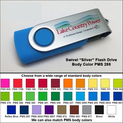 Swivel Flash Drive - 16 GB Memory - Body PMS 285