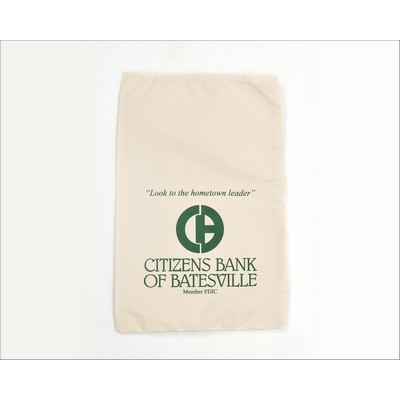 Coin/Bank Money Bag (6"x 11.5") W/ Optional Tie Strings