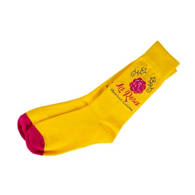 Woven Mid-Calf Socks