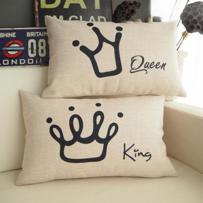 11.8 x 19.7" Premium Square Linen Throw Pillowcase With Hidden Zipper