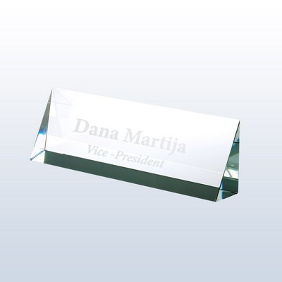 Medium Optic Crystal Nameplate