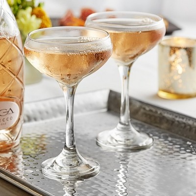 Laser Engraved Acopa 8.5 oz. Coupe Cocktail Glass