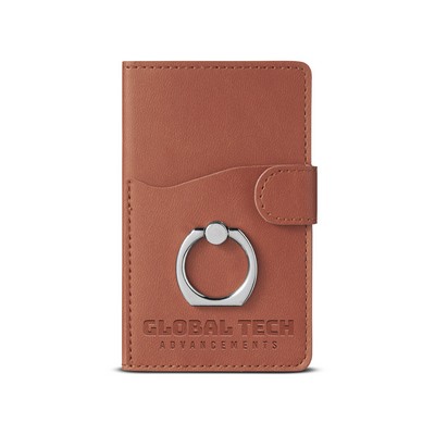 Tuscany Dual Card Pocket With Metal Ring
