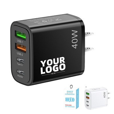 100W 4 Ports Wall Charger