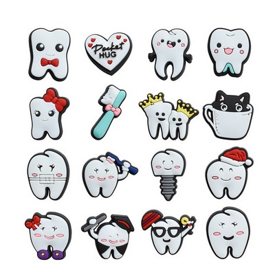 Tooth Shaped Shoe Charm (No Decoration)