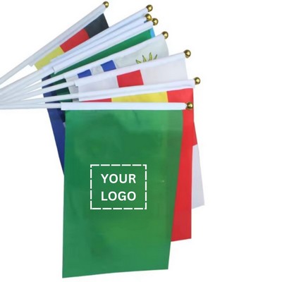 12" x 8" Hand Waving Flag Banner