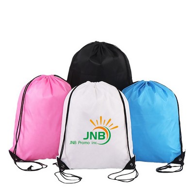 Nylon Drawstring Backpack Convenient Outdoor Carrying