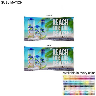Absorbent Microfiber Dri-Lite Terry Pool Towel, Sublimated Edge to Edge 2 sides (20"x40")