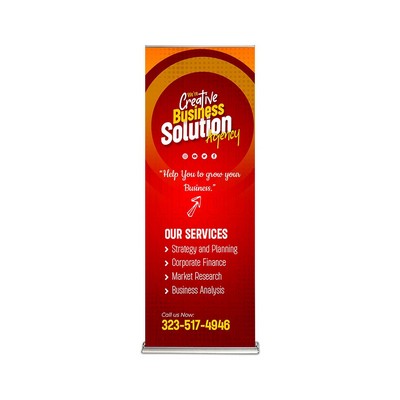 Steppy Retractable Banner Stands Package (24" x 78")