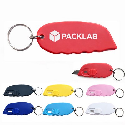 Mini Retractable Box Cutter with Keychain