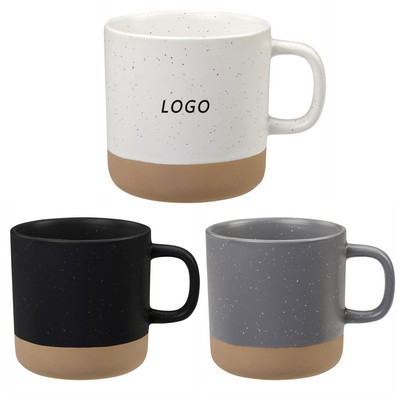 11 oz Cosmic Speckled Clay Coffee Ceramic Mugs