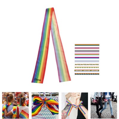 LGBT Rainbow Ribbon Pride Headband