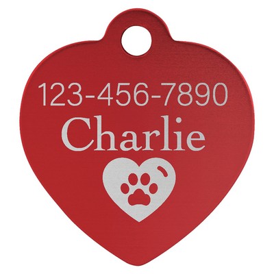 Anodized Aluminum Pet Tag