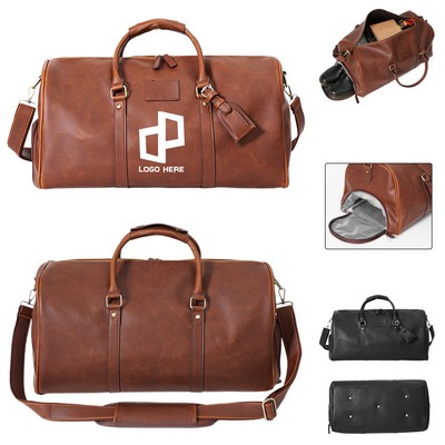 Leather Large Capacity Duffel Bag