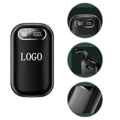 6000 mAh Digital Display Hand Warmer Power Bank