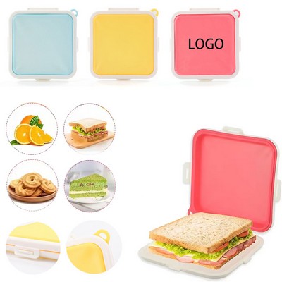 Reusable Silicone Sandwich Toast Bento Box