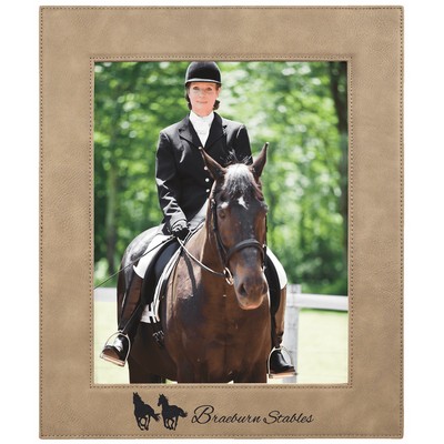 8" x 10" Light Brown Leatherette Photo Frame