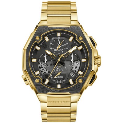 Bulova Men's Series X Stainless Steel Bracelet Watch Black Dial