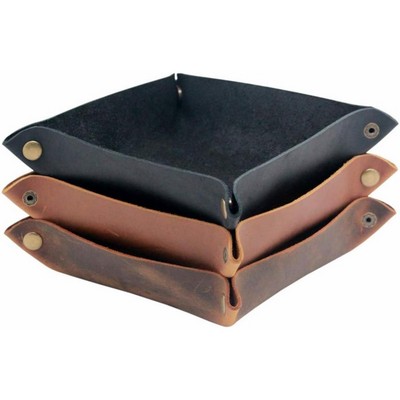 Stylish Leather Desk Organizer