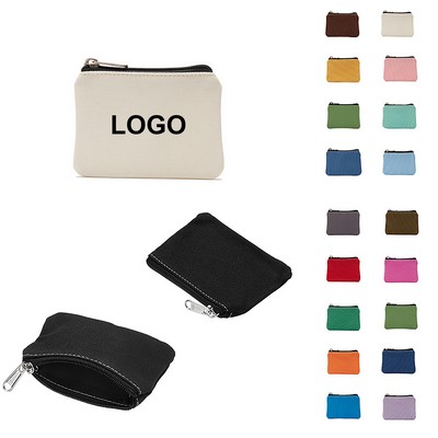 Cotton Canvas Small Coin Pouch - By Sea