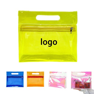 Clear PVC Cosmetic Travel Bag (Waterproof & Durable)