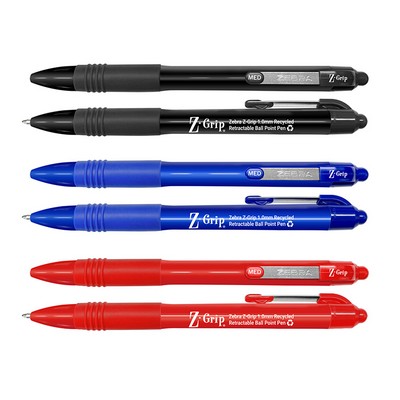 Zebra Z-Grip Recycled, Retractable Ball Point Pen with 1.0mm Medium Point