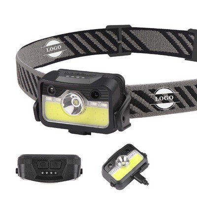 Hands Free Sensor Headlamp 6 Modes Usb C Rechargeable