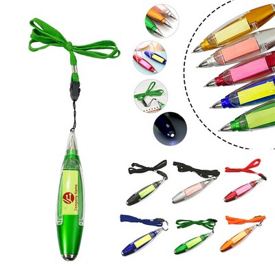 Creative 3-In-1 Multifunctional Sticky Note LED Light Pen
