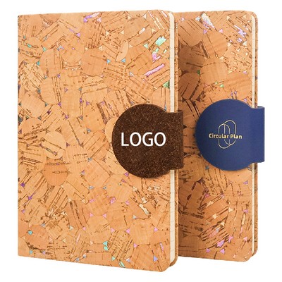 A5 Cork Notebook With Coffee Grounds Buckle