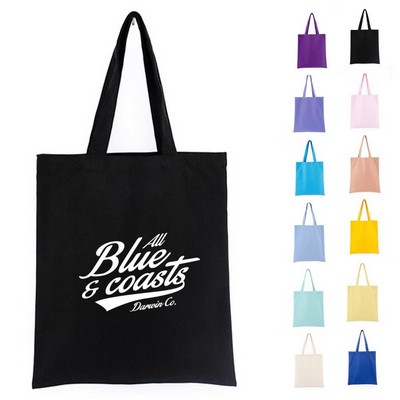 Organic Natural Canvas Convention Tote Bag with Shoulder Strap