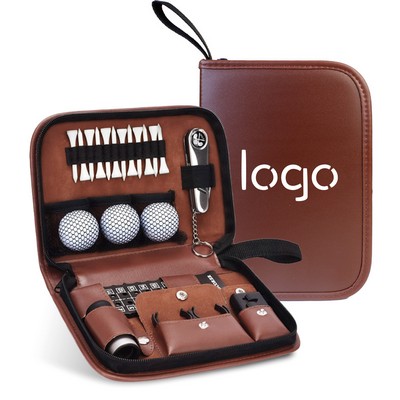 Large Capacity Golf Accessories Storage PU Bag