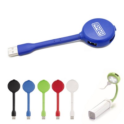 Four Port USB Hub with Led Light