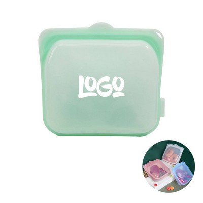 Stand-Up Food Grade Reusable Silicone Storage Bag