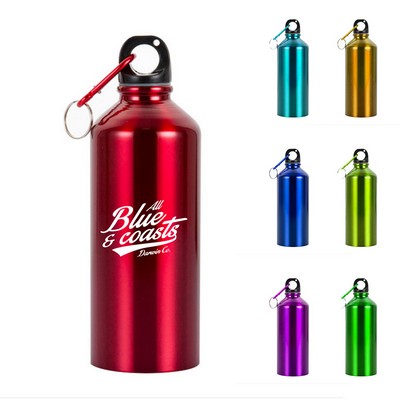 22oz Aluminum Sports Bottle with Carabiner