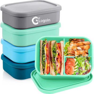Silicone Bento Box Reusable Lunch Container