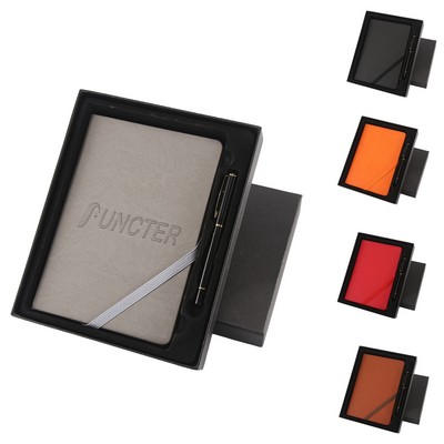 Business Notebook Set A5 PU Leather Notebook & Pen Gift Set