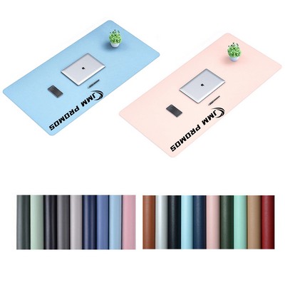 Large Office PU Leather Desk Mat