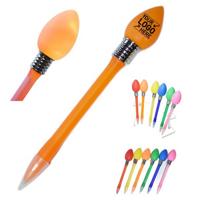 LED Light-Up Bulb Ballpoint Pen